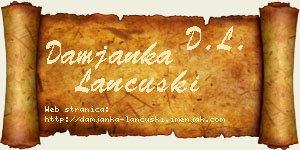 Damjanka Lančuški vizit kartica
